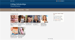 Desktop Screenshot of collegescholarships1.com
