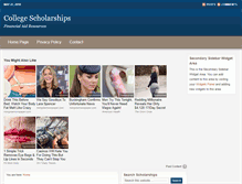 Tablet Screenshot of collegescholarships1.com